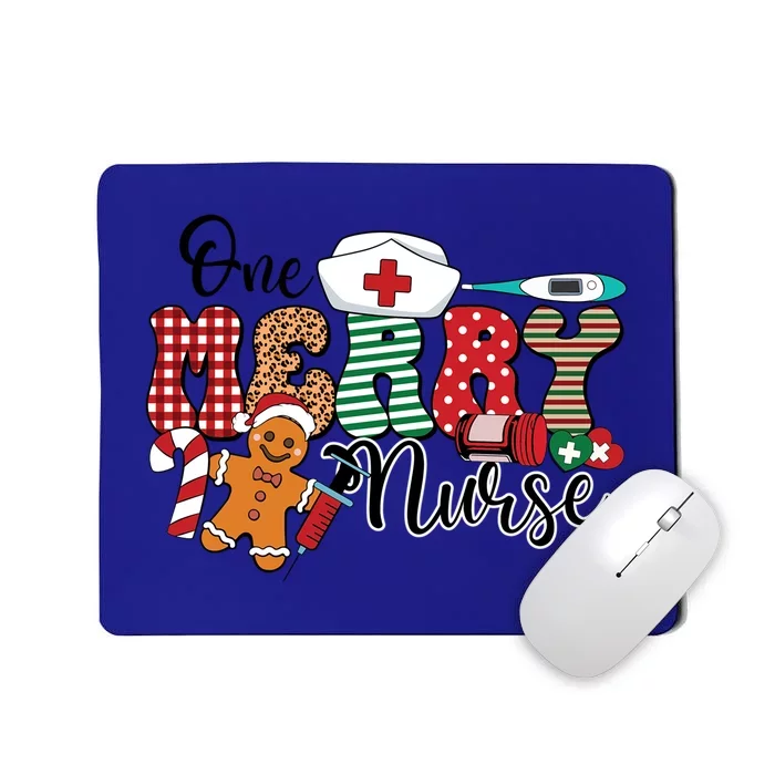 Merry Nurse Christmas Cookie Nursing Christmas Gift Mousepad