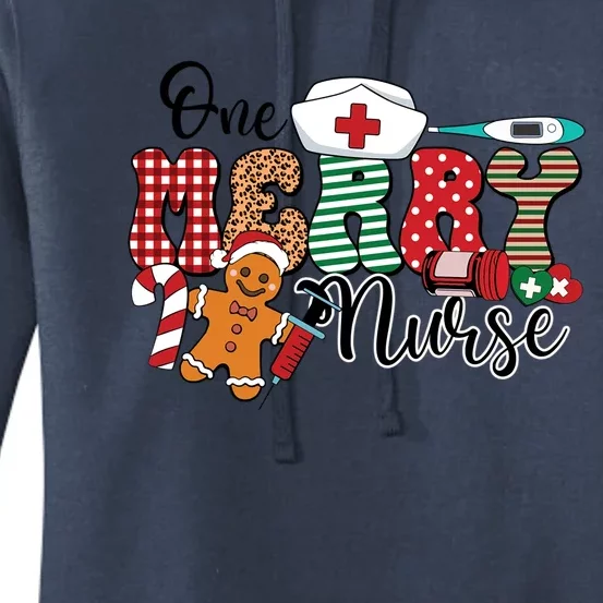 Merry Nurse Christmas Cookie Nursing Christmas Gift Women's Pullover Hoodie