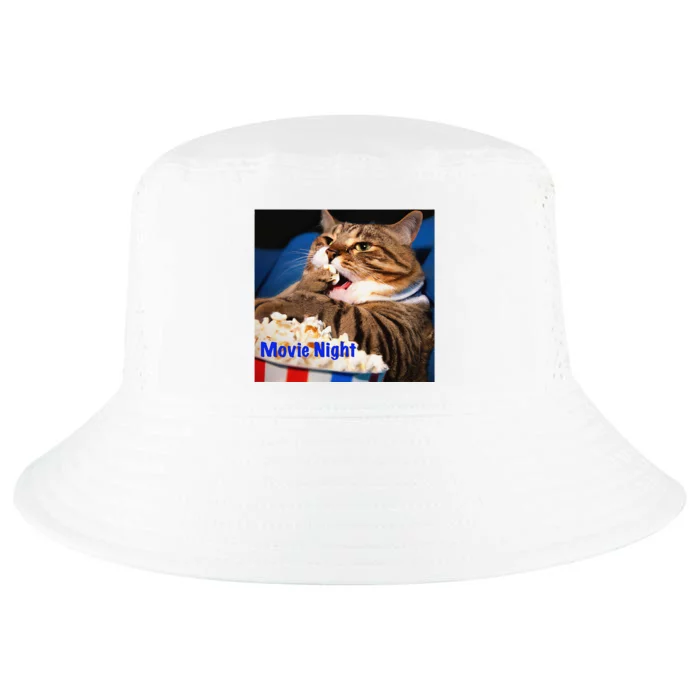 Movie Night Cat Cool Comfort Performance Bucket Hat