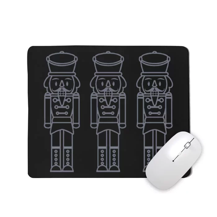 Monochromatic Nutcracker Design Mousepad