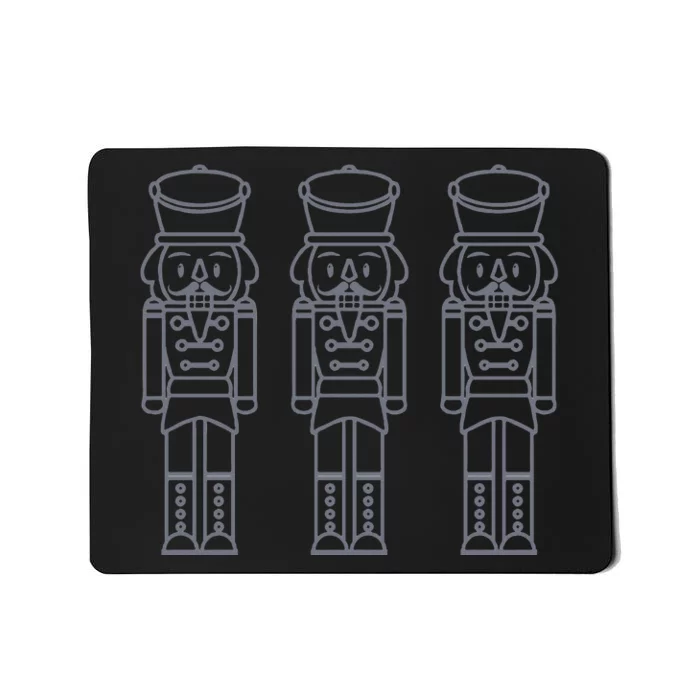 Monochromatic Nutcracker Design Mousepad