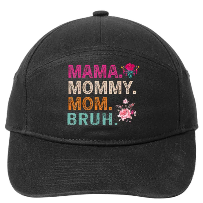 Mom Noun Definition Funny Mama Mothers Day 7-Panel Snapback Hat