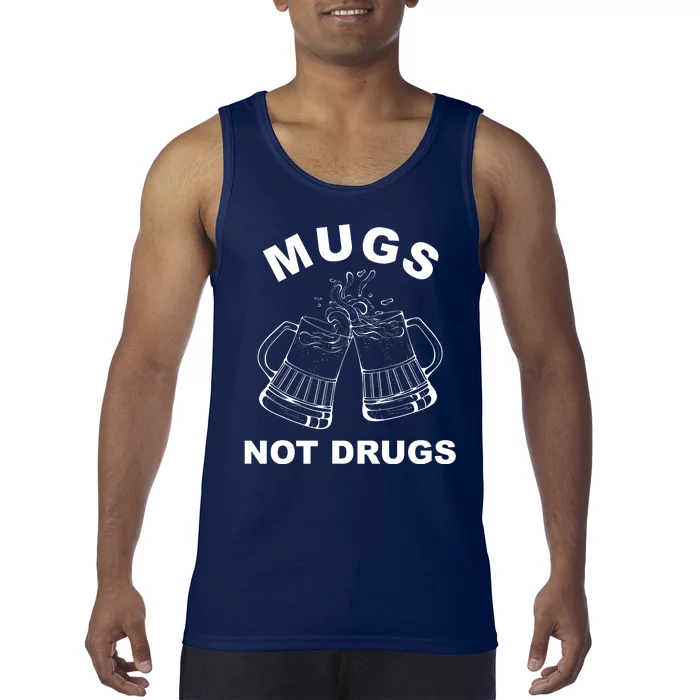 Mugs Not Drugs St Patrick's Day Funny Beer Tank Top