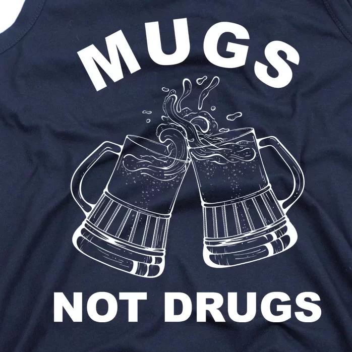 Mugs Not Drugs St Patrick's Day Funny Beer Tank Top