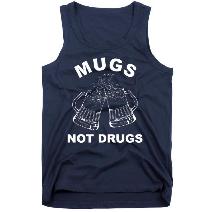 Mugs Not Drugs St Patrick's Day Funny Beer Tank Top