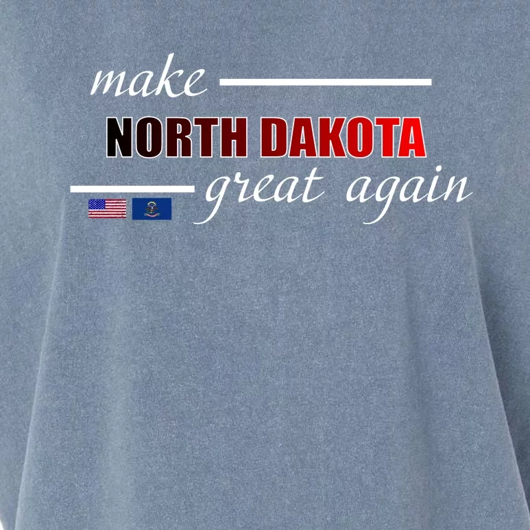 Make North Dakota Great Again Garment-Dyed Women's Muscle Tee