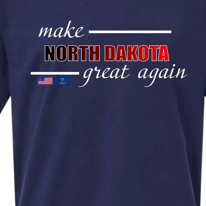 Make North Dakota Great Again Sueded Cloud Jersey T-Shirt