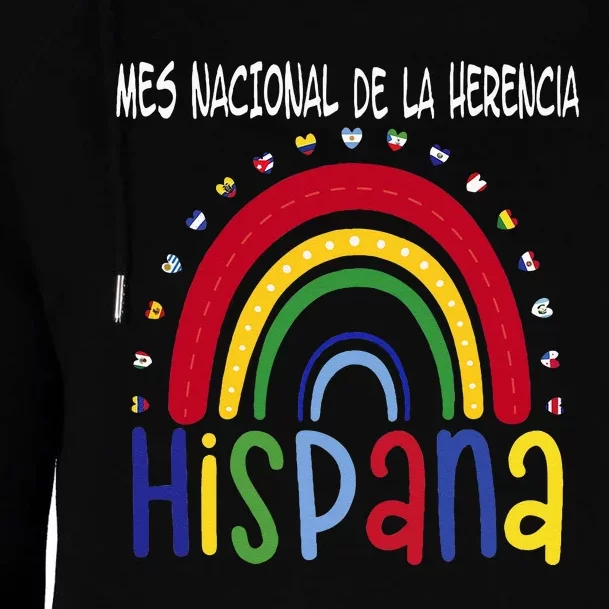 Mes Nacional De La Herencia Hispana Hispanic Heritage Month Womens Funnel Neck Pullover Hood