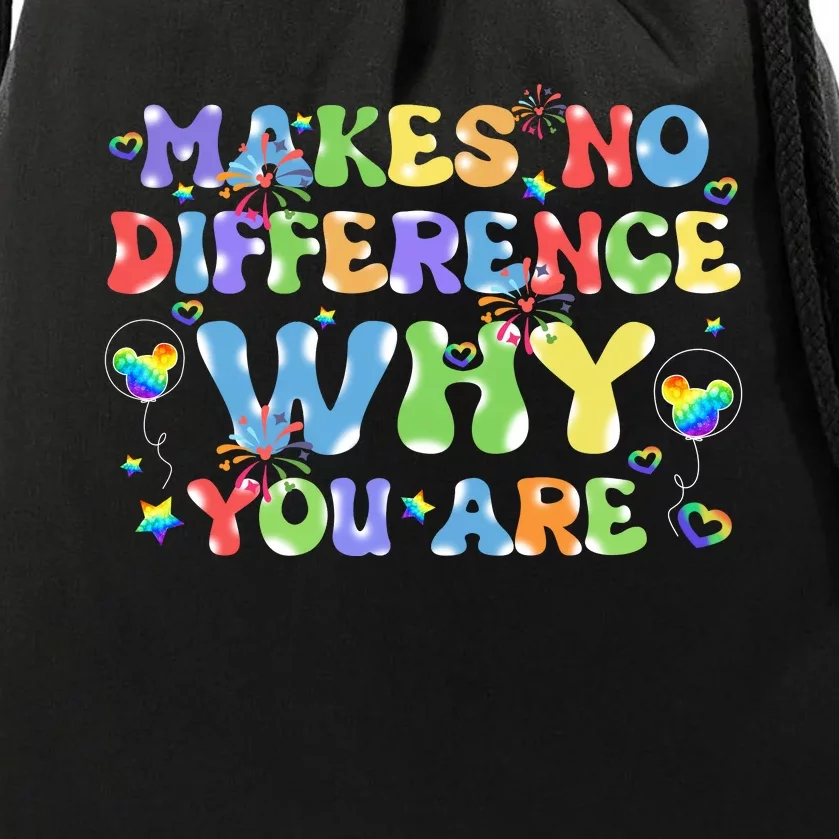 Makes No Different Who You Are Lgbt Pride Mickey Head Balloons Lgbt Pri Drawstring Bag