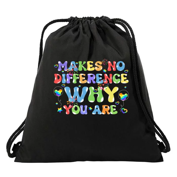 Makes No Different Who You Are Lgbt Pride Mickey Head Balloons Lgbt Pri Drawstring Bag