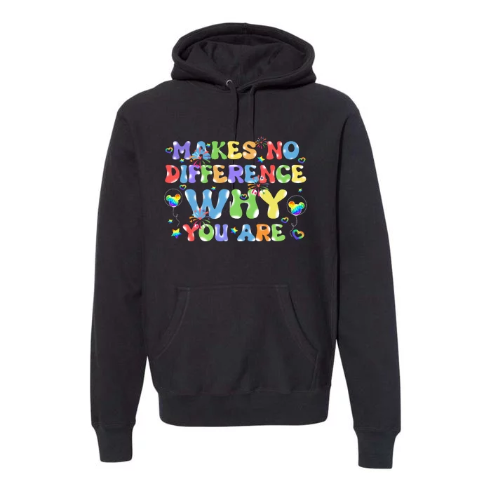 Makes No Different Who You Are Lgbt Pride Mickey Head Balloons Lgbt Pri Premium Hoodie