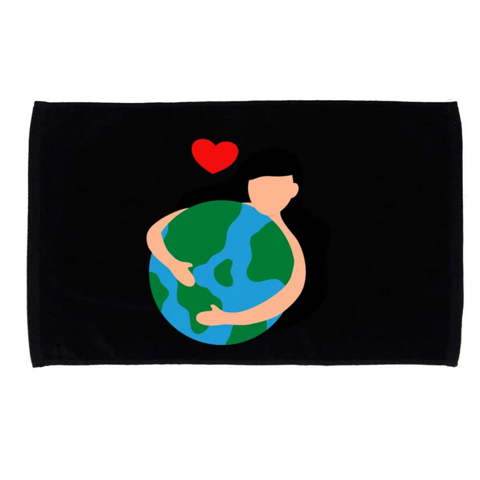 Mother Nature Earth Day Save Our Planet Microfiber Hand Towel