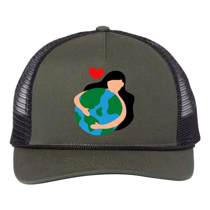 Mother Nature Earth Day Save Our Planet Retro Rope Trucker Hat Cap