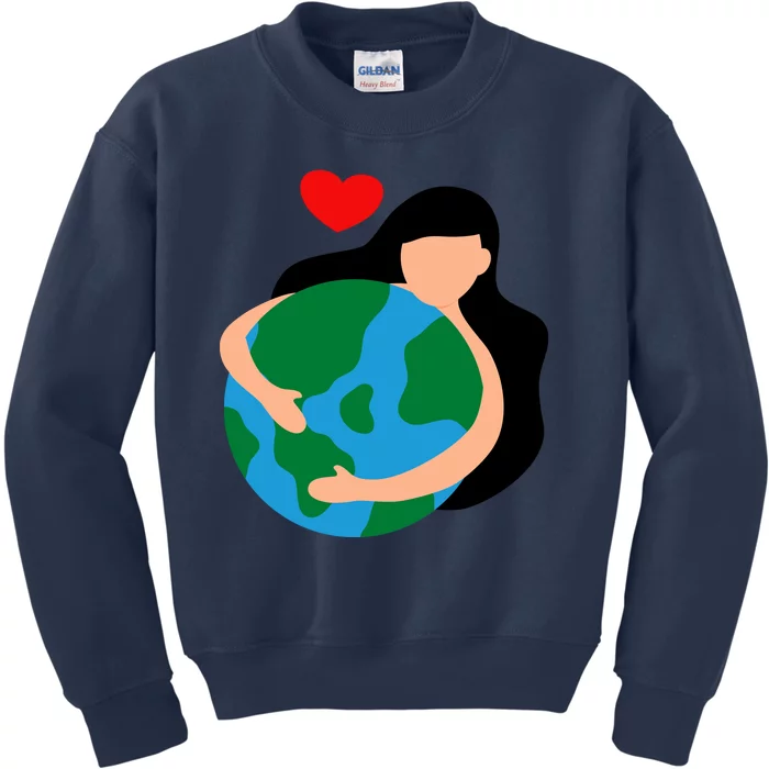 Mother Nature Earth Day Save Our Planet Kids Sweatshirt