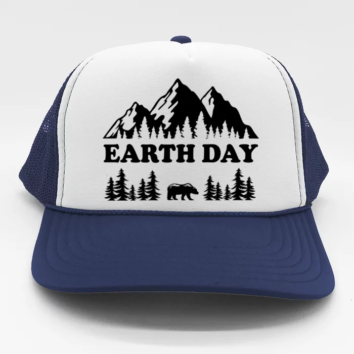 Mountain Nature Earth Day Gift Trucker Hat