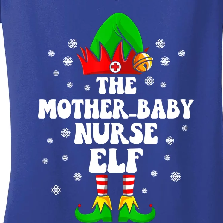 Mother Nurse Elf Nursing Christmas Costume Gift Women's V-Neck T-Shirt