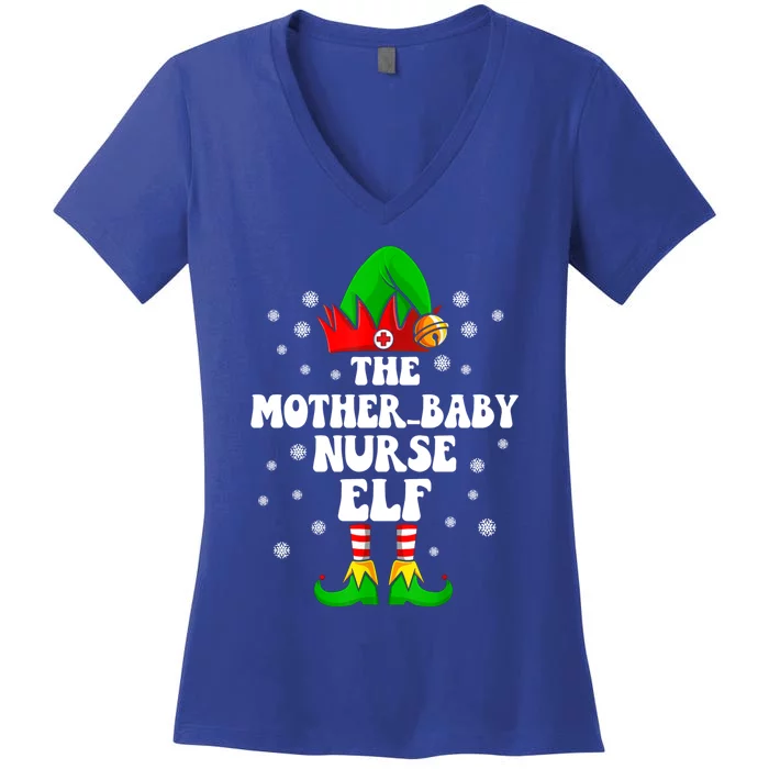 Mother Nurse Elf Nursing Christmas Costume Gift Women's V-Neck T-Shirt