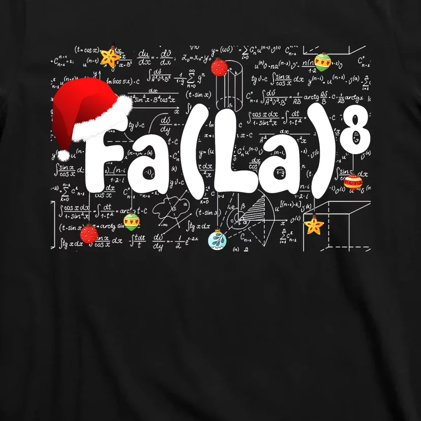 Musical Note Fa (La)8 Santa Hat Music Teacher Christmas T-Shirt