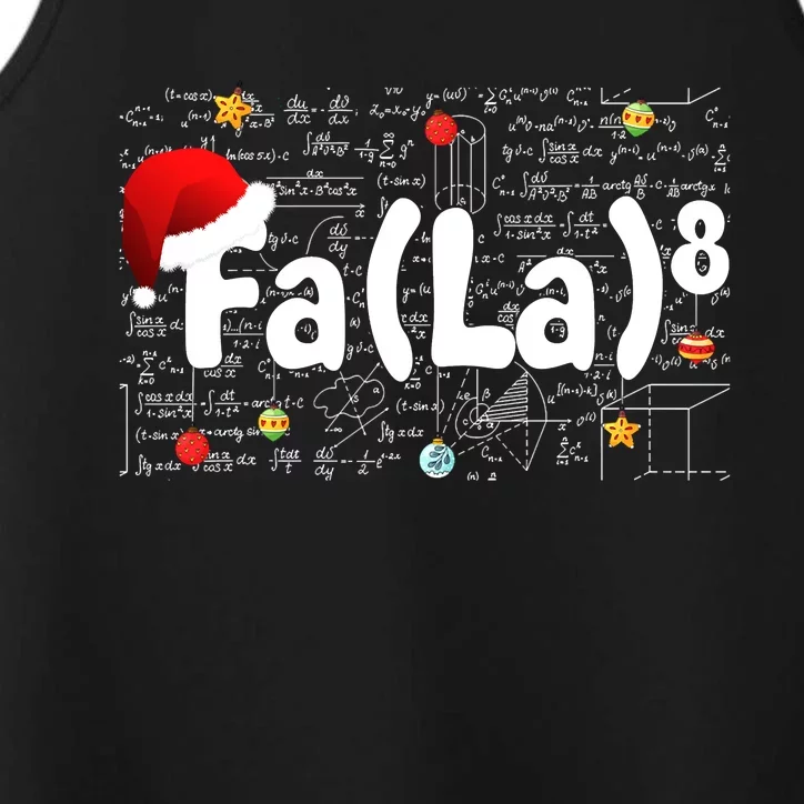 Musical Note Fa (La)8 Santa Hat Music Teacher Christmas Performance Tank