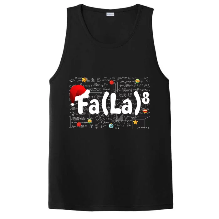 Musical Note Fa (La)8 Santa Hat Music Teacher Christmas Performance Tank