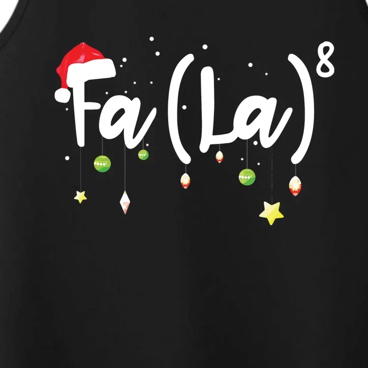 Musical Note Fa La8 Santa Hat Music Teacher Christmas Performance Tank