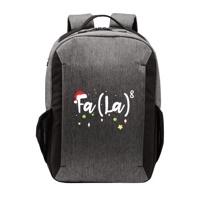 Musical Note Fa La8 Santa Hat Music Teacher Christmas Vector Backpack