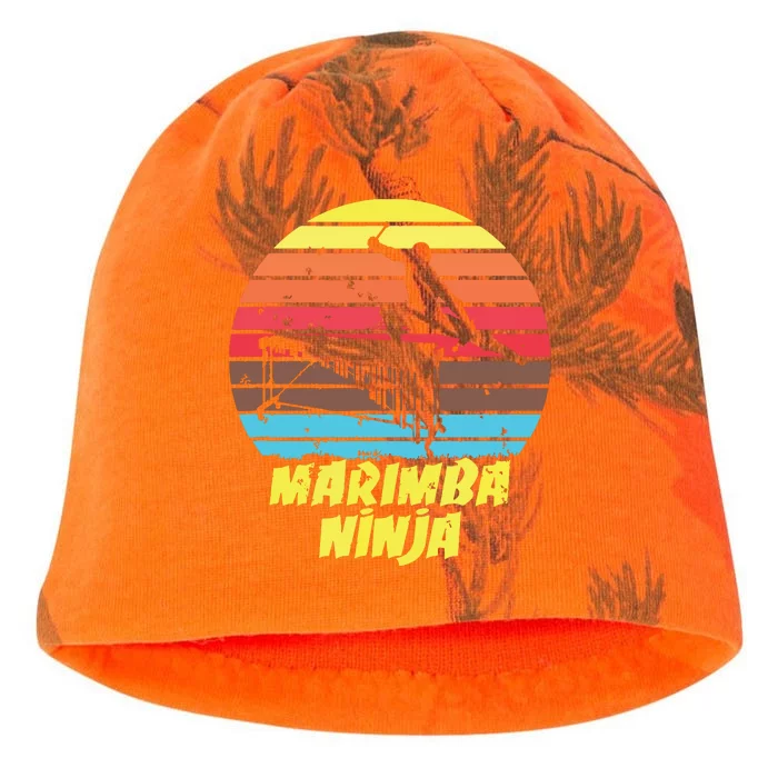 Marimba Ninja Funny Marching Band Marimba Player Kati - Camo Knit Beanie