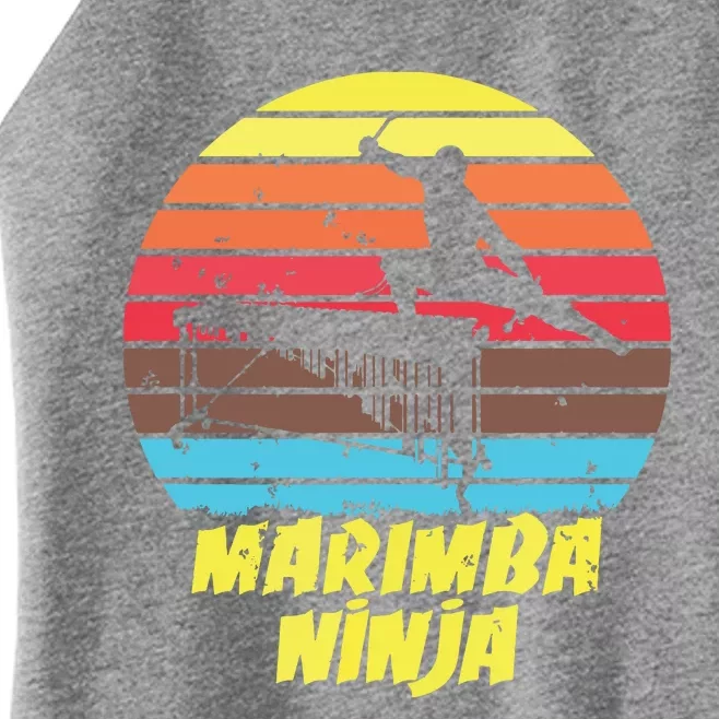 Marimba Ninja Funny Marching Band Marimba Player Women’s Perfect Tri Rocker Tank