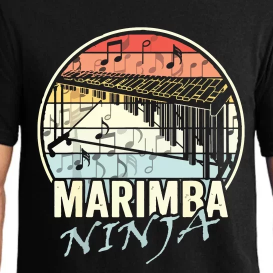 Marimba Ninja Funny Vibraphone Player Marching Band Music Pajama Set