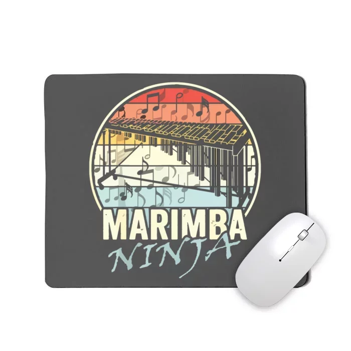 Marimba Ninja Funny Vibraphone Player Marching Band Music Mousepad