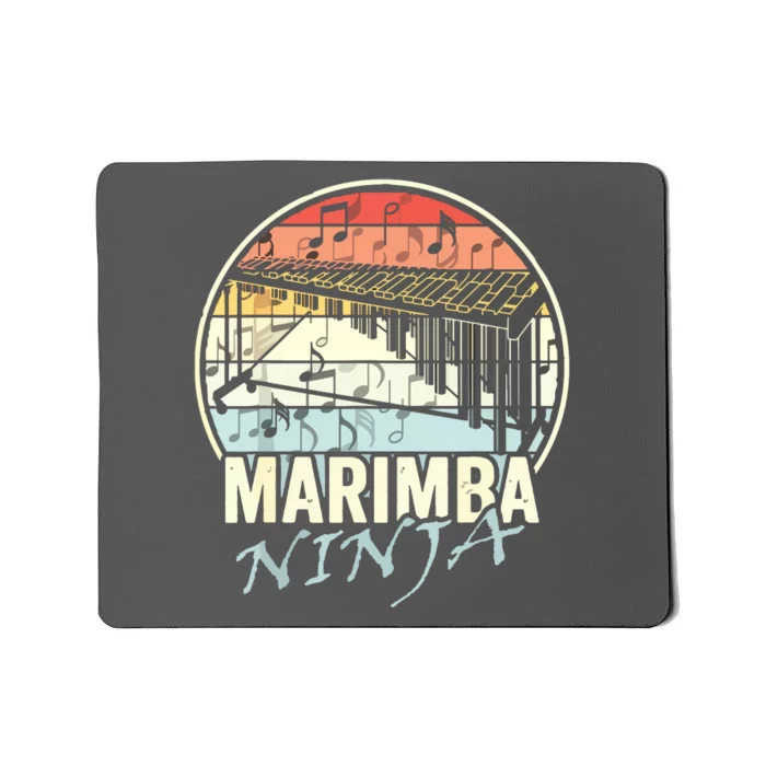 Marimba Ninja Funny Vibraphone Player Marching Band Music Mousepad