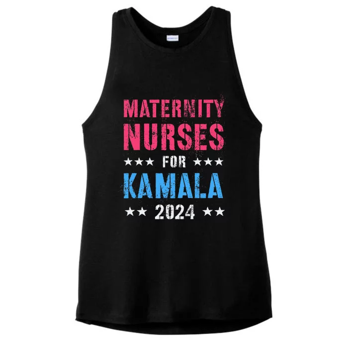 Maternity Nurses For Kamala 2024 Election Joyful Warrior Ladies Tri-Blend Wicking Tank