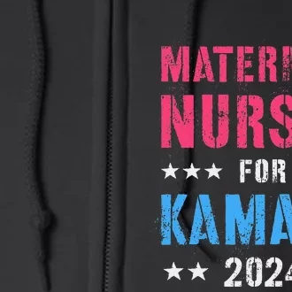 Maternity Nurses For Kamala 2024 Election Joyful Warrior Full Zip Hoodie