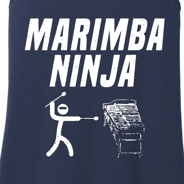 Marimba Ninja Funny Marching Band Ladies Essential Tank