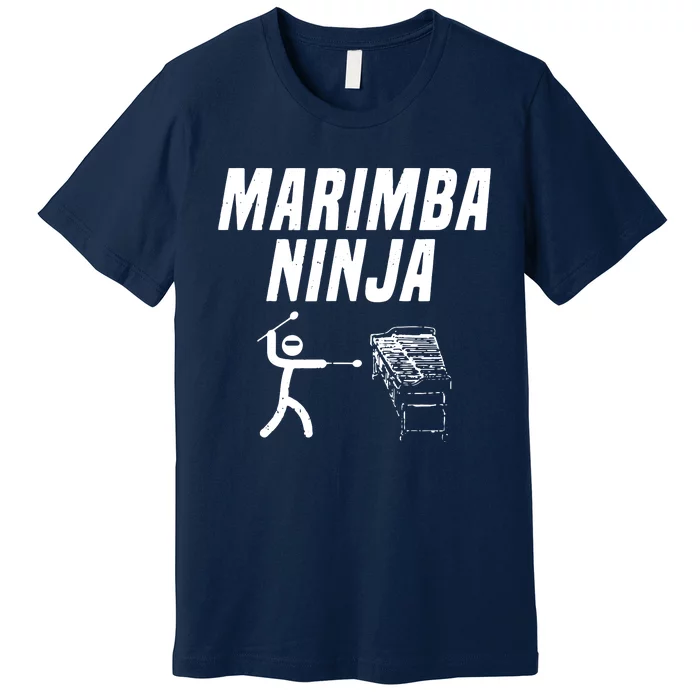 Marimba Ninja Funny Marching Band Premium T-Shirt