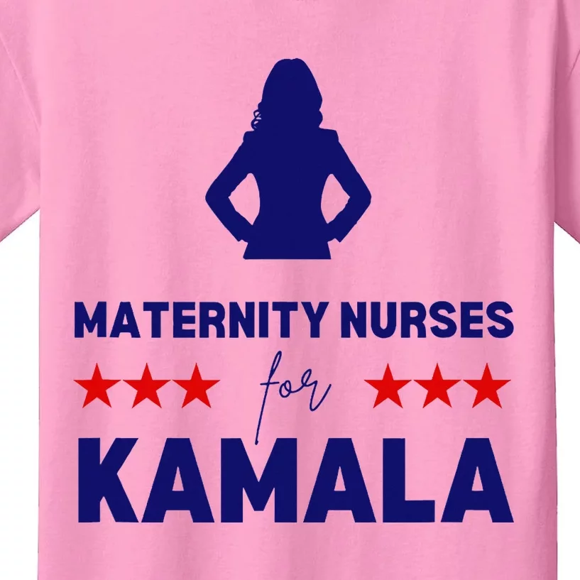 Maternity Nurses For Kamala Harris Walz 2024 Unity Equality Kids T-Shirt