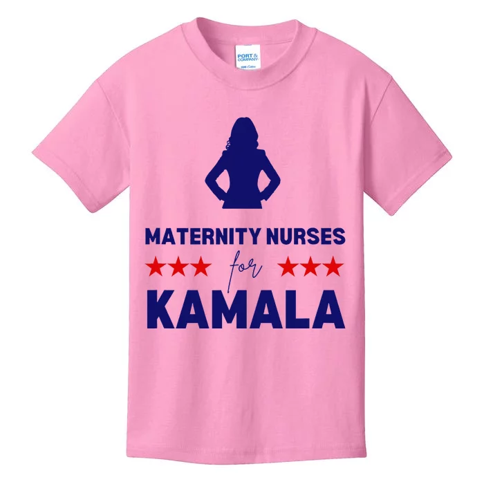 Maternity Nurses For Kamala Harris Walz 2024 Unity Equality Kids T-Shirt