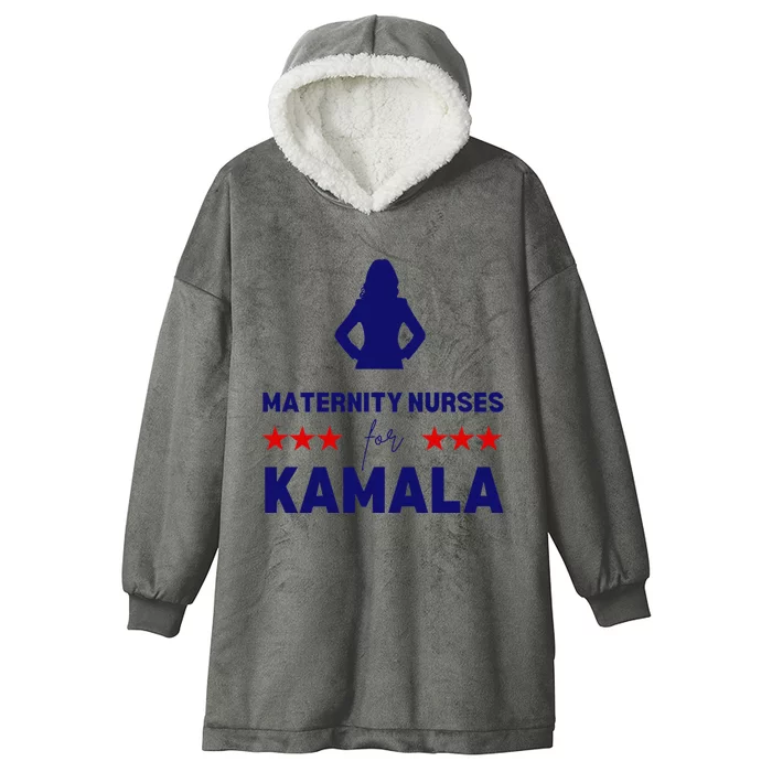 Maternity Nurses For Kamala Harris Walz 2024 Unity Equality Hooded Wearable Blanket