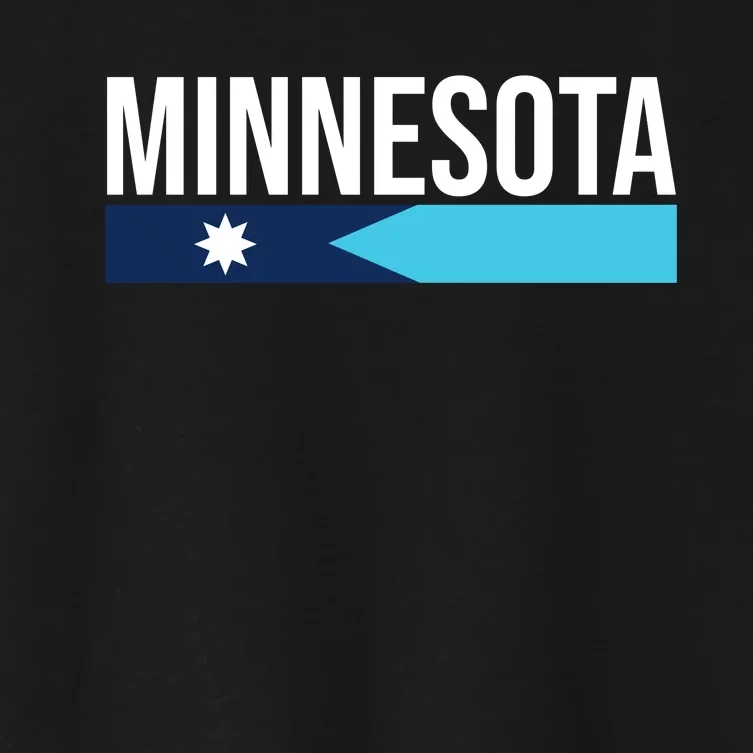 Minnesota New Flag Women's Crop Top Tee