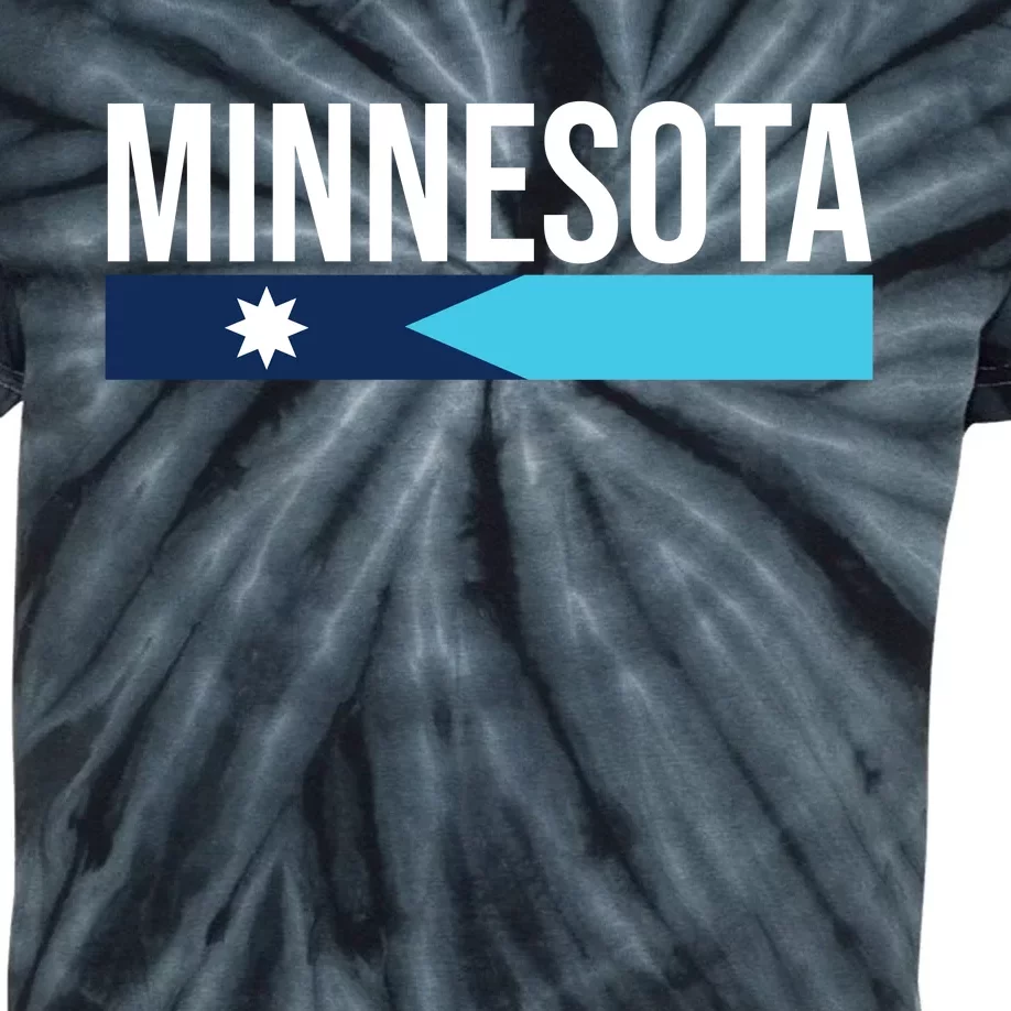 Minnesota New Flag Kids Tie-Dye T-Shirt