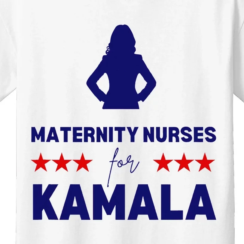 Maternity Nurses For Kamala Harris Walz 2024 Kids T-Shirt