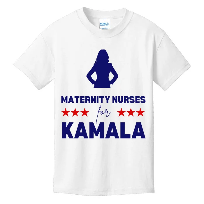 Maternity Nurses For Kamala Harris Walz 2024 Kids T-Shirt