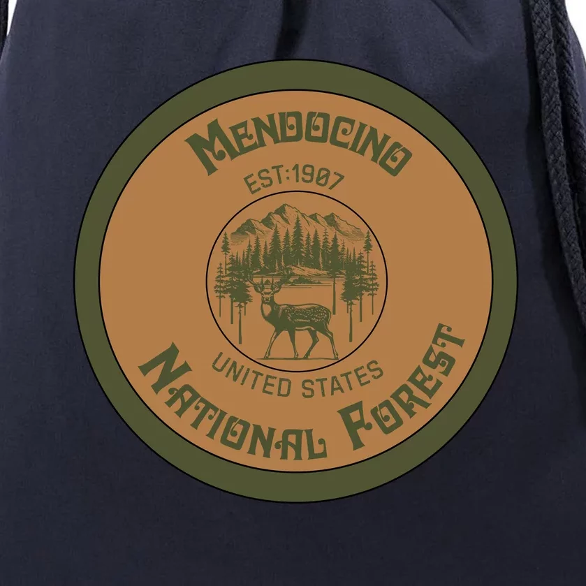 Mendocino National Forest Drawstring Bag