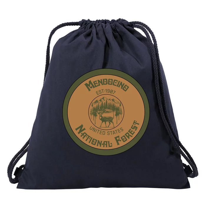 Mendocino National Forest Drawstring Bag