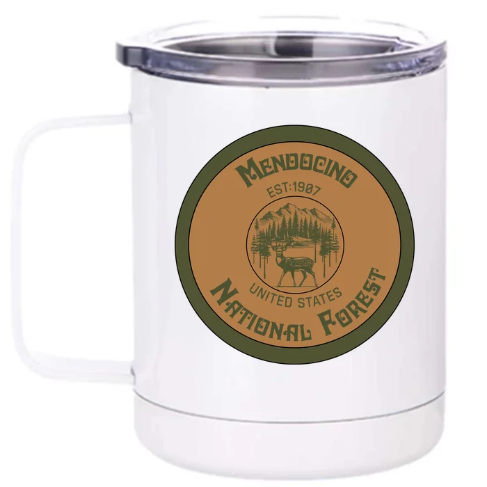 Mendocino National Forest Front & Back 12oz Stainless Steel Tumbler Cup