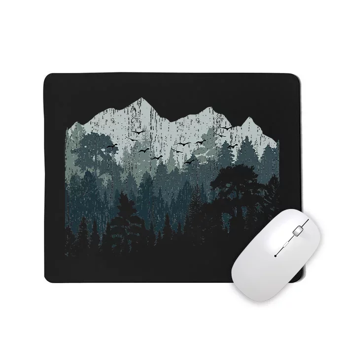 Mountain Nature Hiking Wildlife Trees Outdoor Forest Camping Mousepad