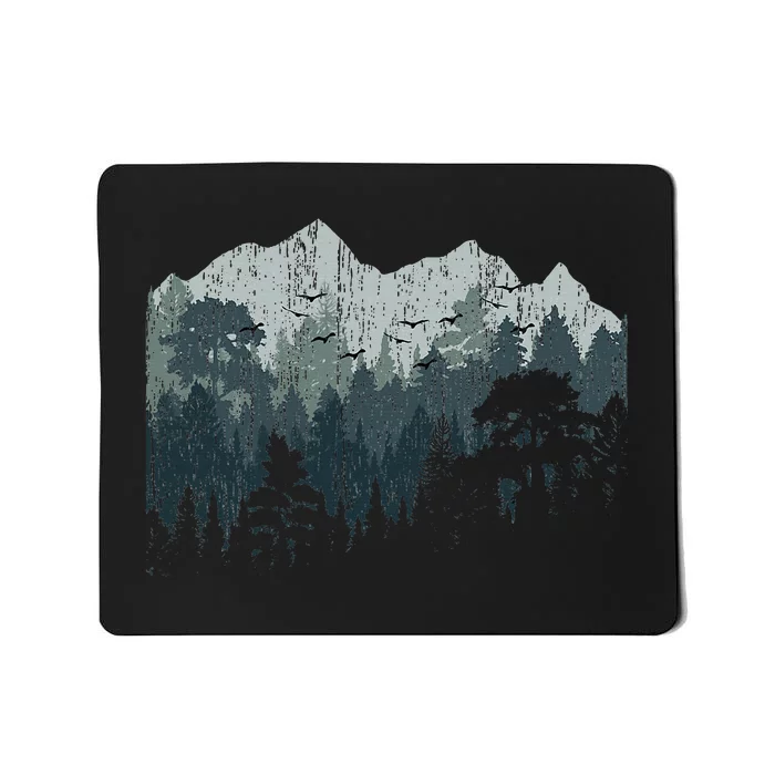 Mountain Nature Hiking Wildlife Trees Outdoor Forest Camping Mousepad