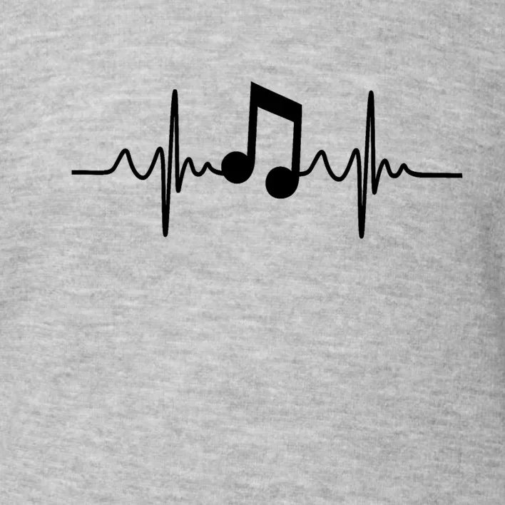 Music Note Heartbeat Pulse Toddler Sweatshirt