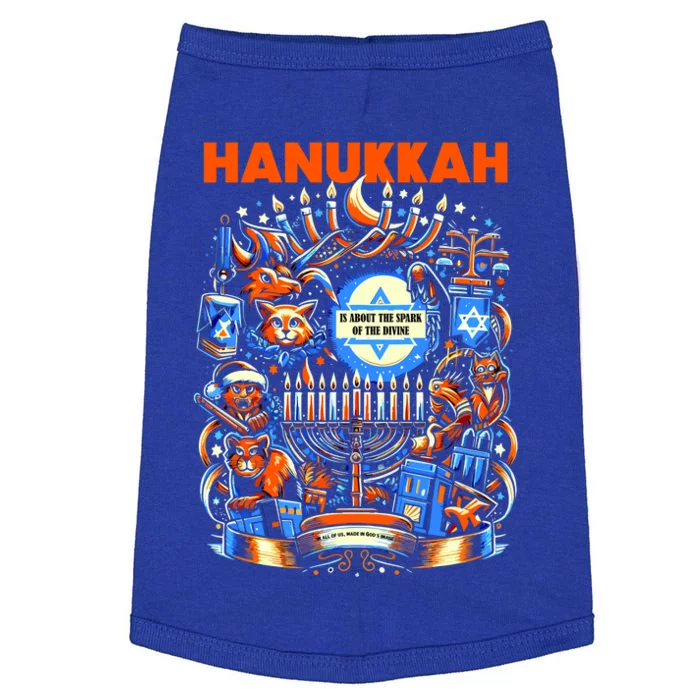 My New Hanukkah Ugly Sweater Design Doggie Tank