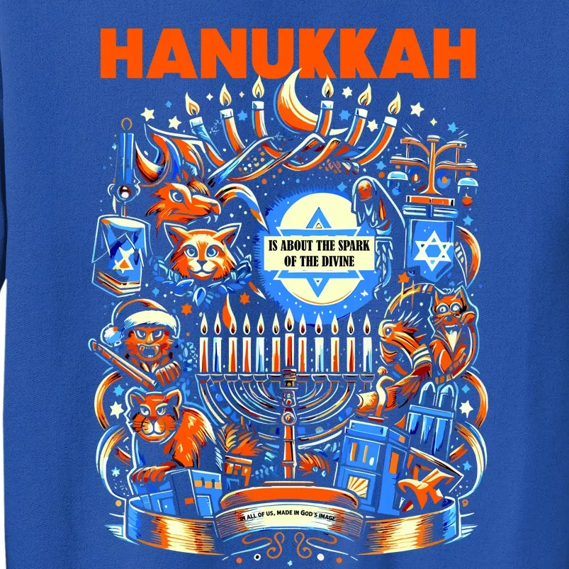 My New Hanukkah Ugly Sweater Design Tall Sweatshirt